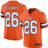 Nike Men & Women & Youth Broncos 26 Darian Stewart Orange Color Rush Limited Jersey,baseball caps,new era cap wholesale,wholesale hats